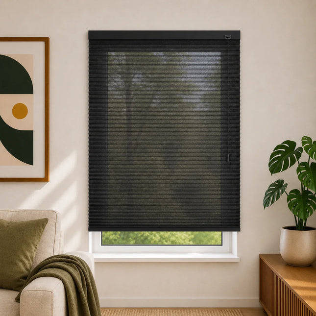Cellular Pleated Blinds made to measure - Black