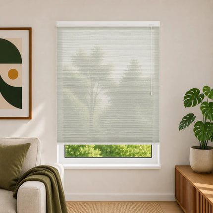 Cellular Pleated Blinds made to measure - Olive green
