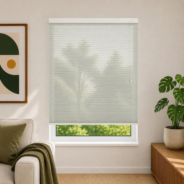 Cellular Pleated Blinds made to measure - Olive green