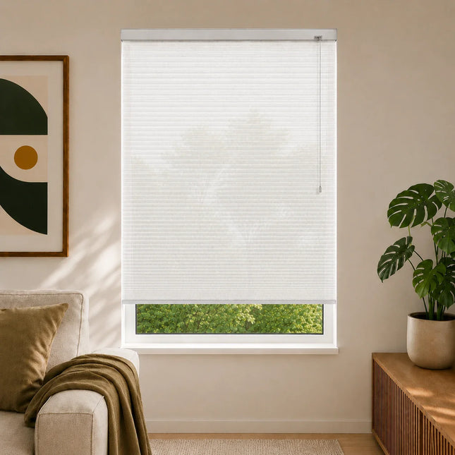 Cellular Pleated Blinds made to measure - White