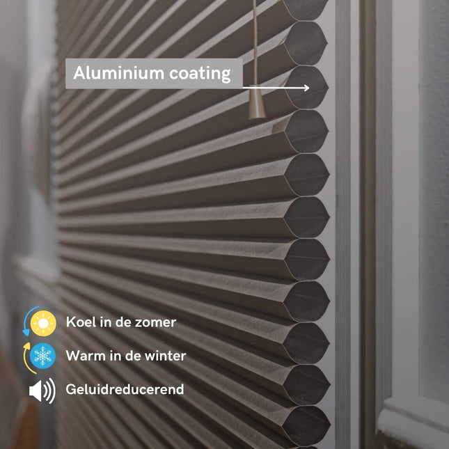 Pleated Honeycomb Blinds - Made to measure - Blackout - White