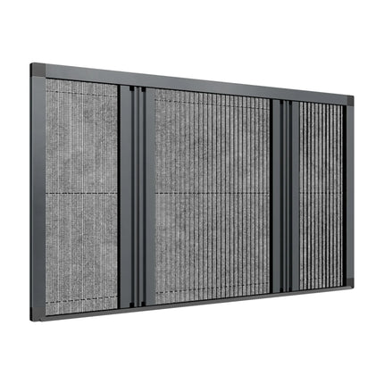 Sliding Pleated Fly Screen Door Central Closing - Made to measure