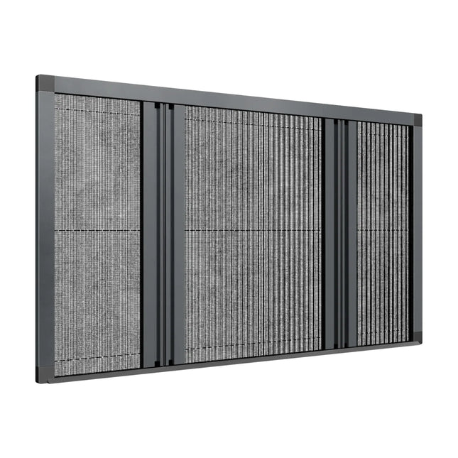 Sliding Pleated Fly Screen Door Central Closing - Made to measure