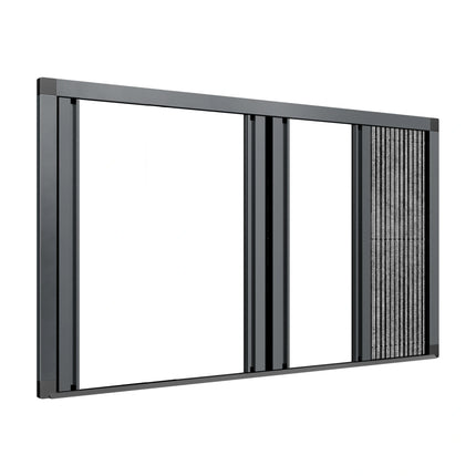 Sliding Pleated Fly Screen Door Central Closing - Made to measure
