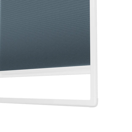 Pleated Blinds No Drill - Easy Fit - Perfect Magnetic Frame - Blackout - Blue