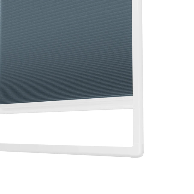 Pleated Blinds No Drill - Easy Fit - Perfect Magnetic Frame - Translucent - Blue