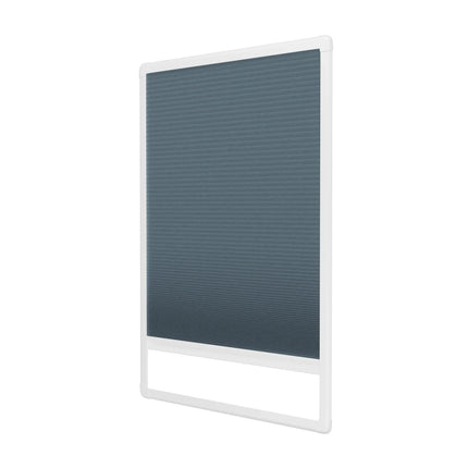 Pleated Blinds No Drill - Easy Fit - Perfect Magnetic Frame - Translucent - Blue