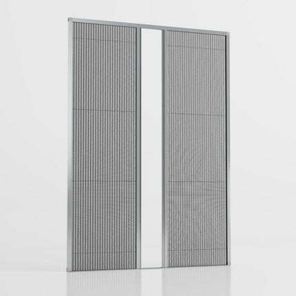 Sliding Pleated Fly Screen Double-Door - Made to measure
