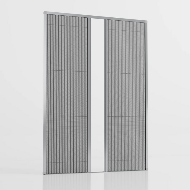 Sliding Pleated Fly Screen Double-Door - Made to measure