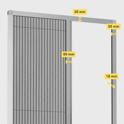 Sliding Pleated Fly Screen Door - Made to measure
