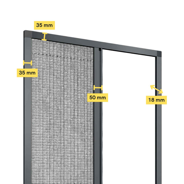 Sliding Pleated Fly Screen Door - Made to measure