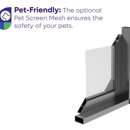 Pet-Screen Fly Screen Door - Outside opening