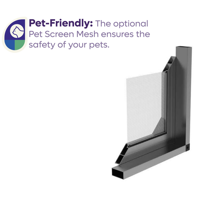 Pet-Screen Fly Screen Door - Outside opening