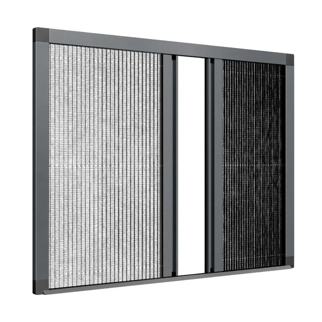 Sliding Pleated Fly Screen Double-Door - Made to measure