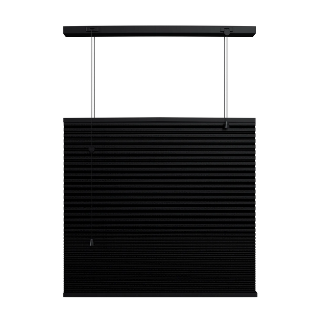 Pleated Honeycomb Blinds - Made to measure - Semi-transparent - Black