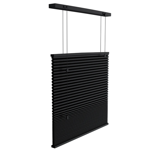 Pleated Honeycomb Blinds - Made to measure - Semi-transparent - Black