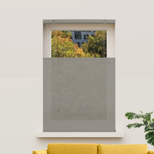 Pleated Honeycomb Blinds - Made to measure - Semi-transparent - Grey