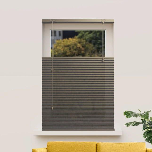 Pleated Honeycomb Blinds - Made to measure - Semi-transparent - Gold