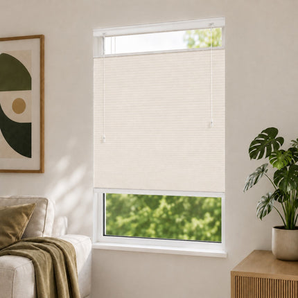 Cellular Pleated Blinds made to measure - Cream