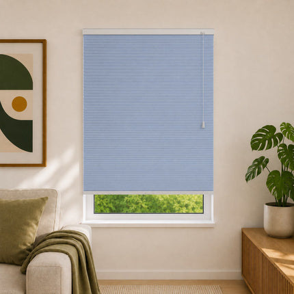 Cellular Pleated Blinds made to measure - Turquoise Blue