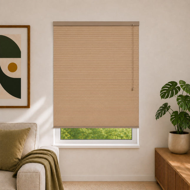 Cellular Pleated Blinds made to measure - Brown