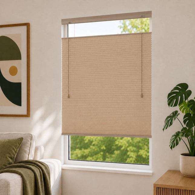Cellular Pleated Blinds made to measure - Brown