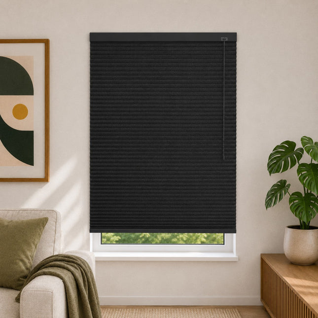 Cellular Pleated Blinds made to measure - Black