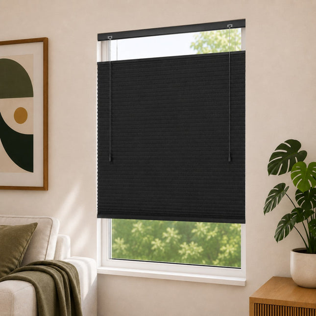 Cellular Pleated Blinds made to measure - Black