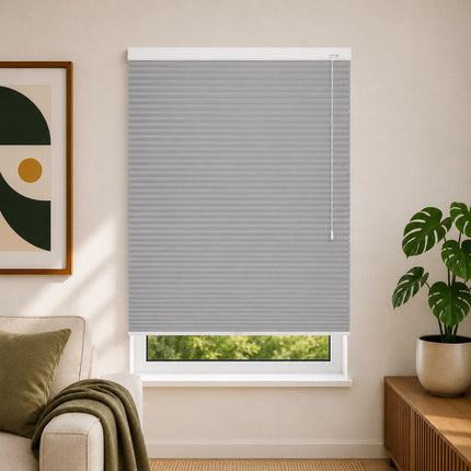 Cellular Pleated Blinds made to measure - Light gray