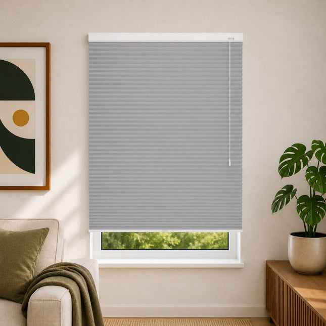 Cellular Pleated Blinds made to measure - Light gray