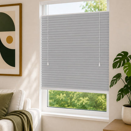 Cellular Pleated Blinds made to measure - Light gray