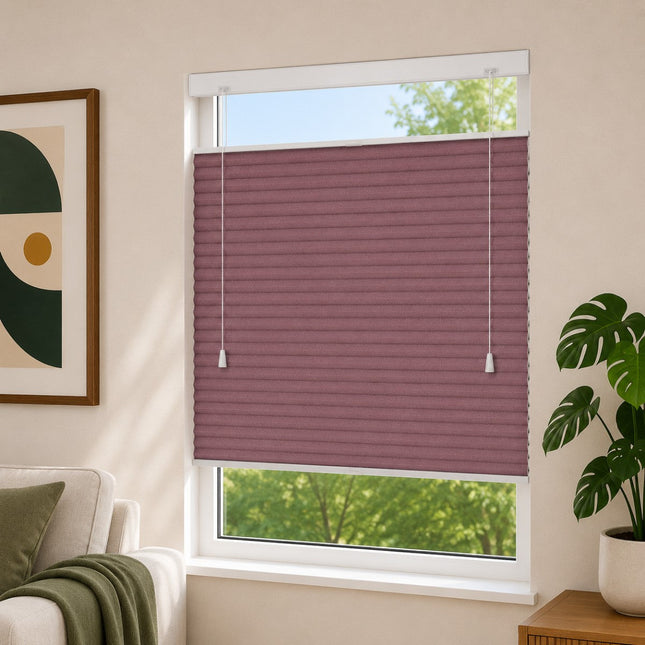 Cellular Pleated Blinds made to measure - Pink