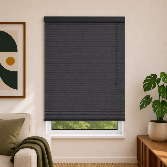 Cellular Pleated Blinds made to measure - Anthracite